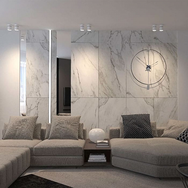 Керамогранит Грани Таганая Ellora GRS01-18 600*600 мм мрамор бело-серый