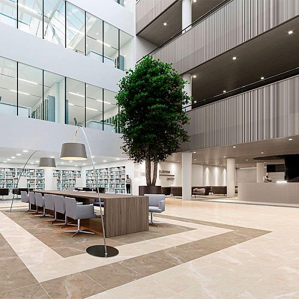 Керамогранит Alma Ceramica Basalto GFA57BST04R 570*570 мм бежевый