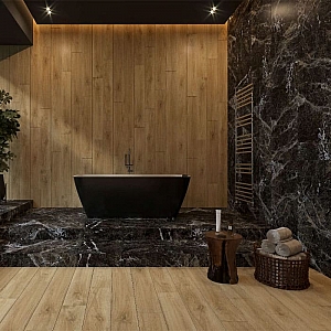 Керамогранит Грани Таганая Simbel GRS05-03 1200*600 мм мрамор черно-белый. Изображение - 4