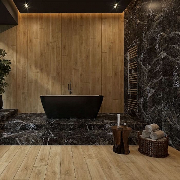 Керамогранит Грани Таганая Simbel GRS05-03 1200*600 мм мрамор черно-белый