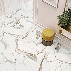 Керамогранит Delacora Calacatta Premium D60209M 600*600 мм. Изображение - 1