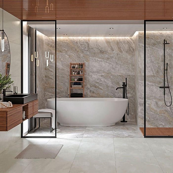 Керамогранит Kerranova Canyon K-905/LR 200*600 мм серый