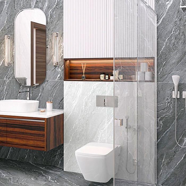 Керамогранит Alma Ceramica Nexstone GFA114NXT70R 570*1140 мм черный