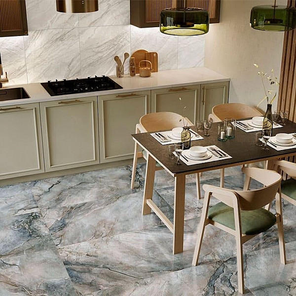 Керамогранит Alma Ceramica Vulcano GFA114VLC70L 570*1140 мм темно-серый