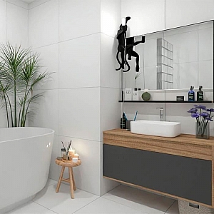 Керамогранит Dako City E-100/MR 600*600 мм белый. Изображение - 3