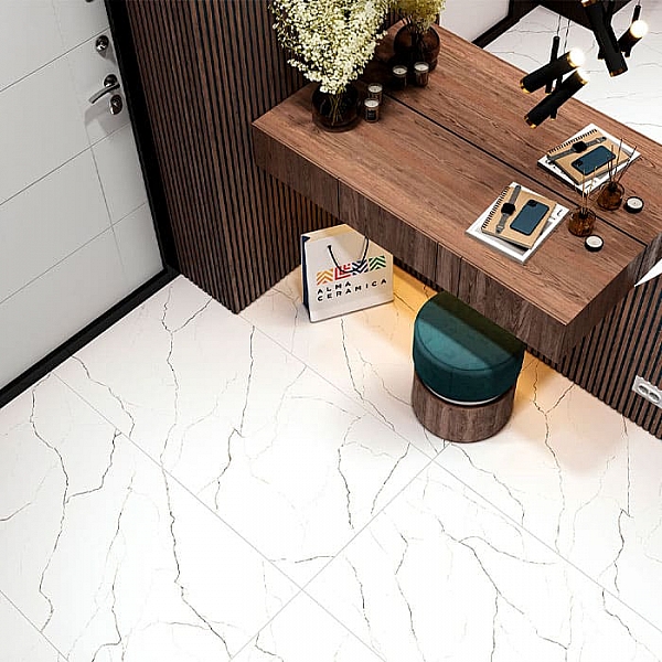 Керамогранит Alma Ceramica Emotion GFA114EMT00L 570*1140 мм белый