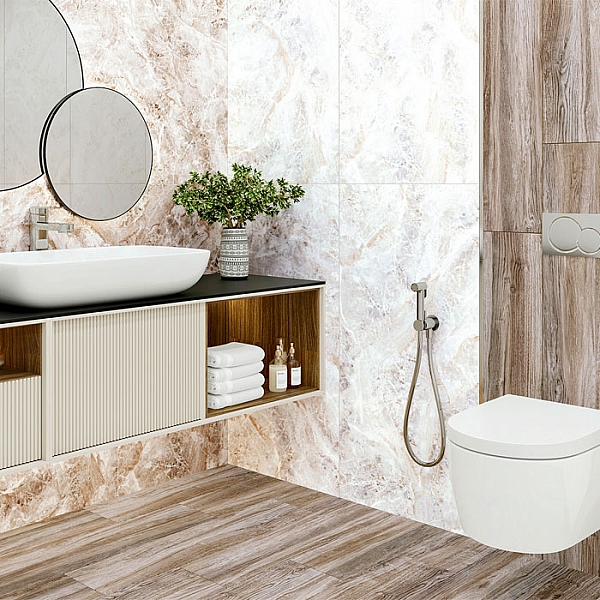 Керамогранит Alma Ceramica Wave GFA114WAV00L 570*1140 мм серый