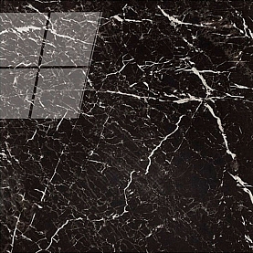 Керамогранит Kerranova Avenue K-1801/LR 600*600 мм черный мрамор