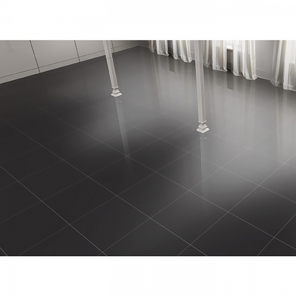 Керамогранит Уральский гранит UF019PR 600*600 мм насыщенно черный