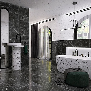 Керамогранит Progres Marble Line NR0383 600*600 мм темно-серый. Изображение - 4