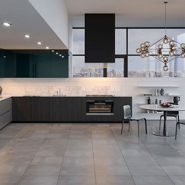 Керамогранит Грани Таганая Matera GRS06-04 1200*600 мм бетон темно-серый