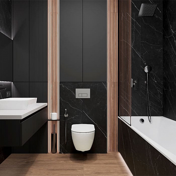 Керамогранит Laparet Opera Nero LP6012G0201R 600*119.5 мм черный