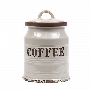 Банка для сыпучих продуктов Coffee LF13298-Grey код 236343 керамическая 800 мл
