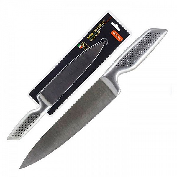 Нож Mallony Esperto MAL-01ESPERTO цельнометаллический поварской 20 см