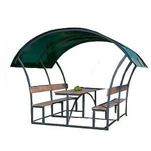 Беседка Уют-Астра 2 м с сотовым поликарбонатом 4 мм