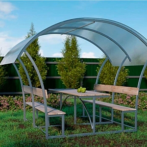 Беседка Уют-Астра 2 м с сотовым поликарбонатом 4 мм. Изображение - 1