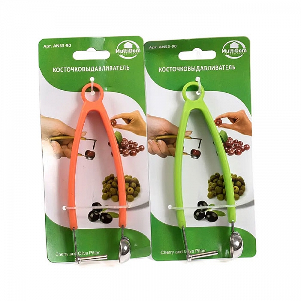 Приспособление для удаления косточек МультиДом AN53-90 код 726479 металл/пластмасса