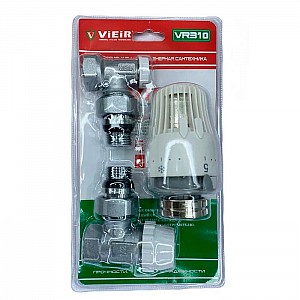 Комплект для радиатора ViEiR VR310 термостатический угловой 1/2