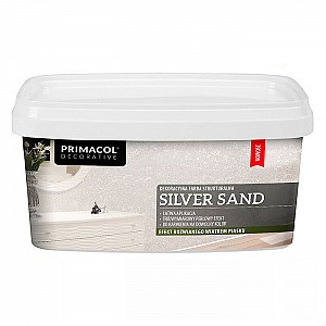 Краска декоративная структурная Primacol Silver Sand серебряный 3 л