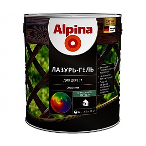 Лазурь-гель Alpina для дерева 2.5 л рябина