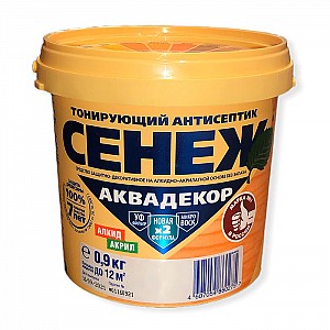 Антисептик Сенеж Аквадекор Х2 -114 0.9 кг рябина