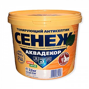 Антисептик Сенеж Аквадекор Х2 -109 2.5 кг орех