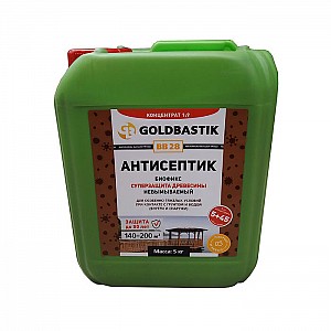 Антисептик Goldbastik Биофикс BB 28 суперзащита защита древесины (концентрат 1:9) 5 кг