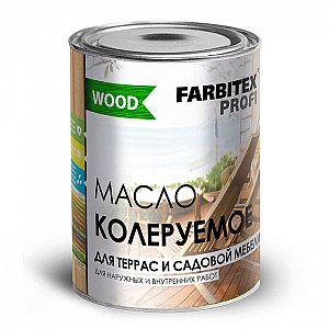 Масло колеруемое для террас и садовой мебели Farbitex Profi Good for Wood 0.9 л тик