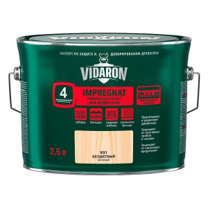 Пропитка для дерева Vidaron Impregnat V01 бесцветная 2.5 л