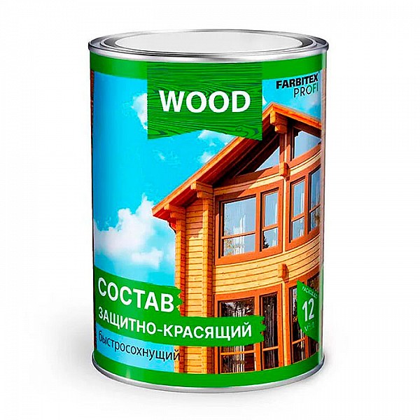 Защитно-красящий состав Farbitex Profi Wood для древесины быстросохнущий 0.75 л палисандр