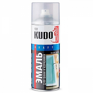 Эмаль Kudo KU-1301 для ванн и керамики белая 520 мл