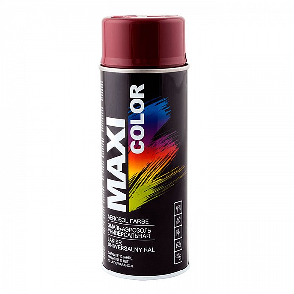Эмаль-аэрозоль Maxi Color RAL3005 бордо 400 мл