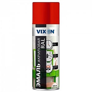 Эмаль акриловая Vixen RAL 3003 рубиново-красный 520 мл