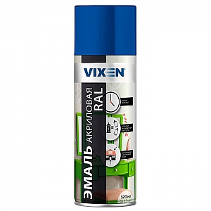 Эмаль акриловая Vixen RAL 5005 сигнальный синий 520 мл