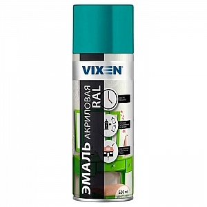 Эмаль акриловая Vixen RAL 5018 бирюзово-синий 520 мл