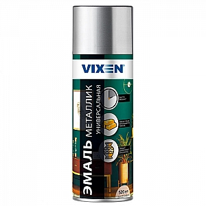 Эмаль Vixen универсальная металлик хром зеркальный 520 мл