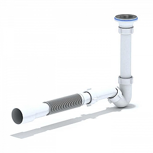 Сифон для биде Анипласт BD1016 1 1/4*32 с гибкой трубой 32*40/50