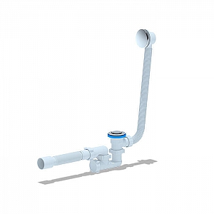 Сифон для ванны Анипласт EC255S клик-клак с выпуском и переливом труба 40/50 регулируемая