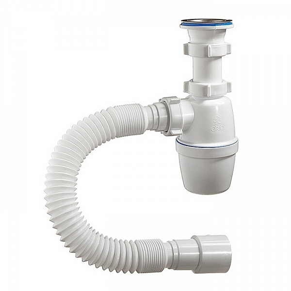 Сифон Orio А-4001 с гибкой трубой 40-40/50
