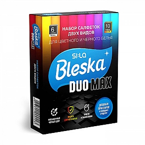 Салфетки для стирки Si:la Bleska Duo Max ловушки для защиты цветного белья + для восстановления черного цвета 10 шт + 6 шт