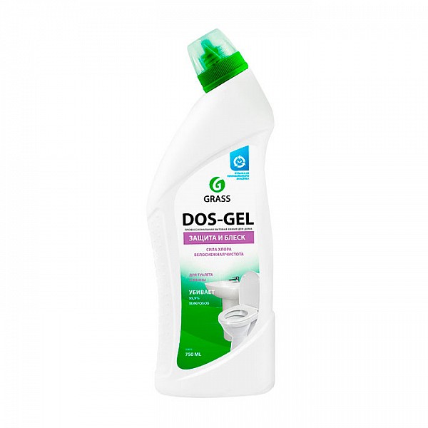Дезинфицирующее чистящее средство для туалетных и ванных комнат Grass Dos Gel 219275 750 мл