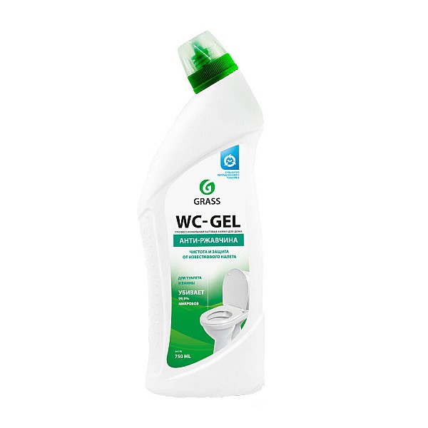Чистящее средство для туалетных и ванных комнат Grass WC-gel 219175 750 мл