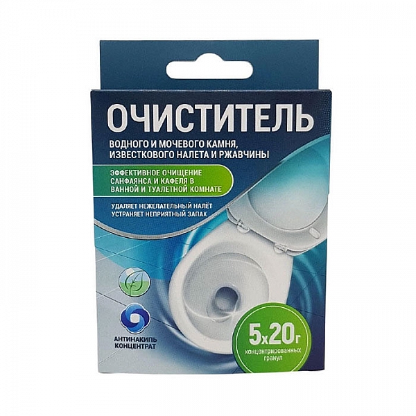 Средство для удаления налета Любо Дело Антинакипь для санфаянса и кафеля в ванной и туалетной комнате 5*20 г