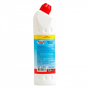 Чистящее средство Haus Frau Супер белый СЕ4046 для сантехники гель с хлором 750 мл. Изображение - 1