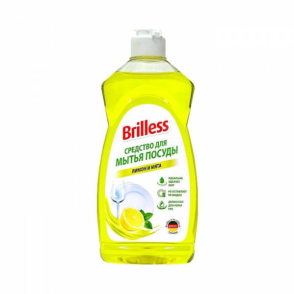 Средство для мытья посуды Brilless Лимон и мята 1 л