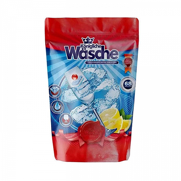 Таблетки для посудомоечной машины Konigliche Wasche 5 в 1 68 шт