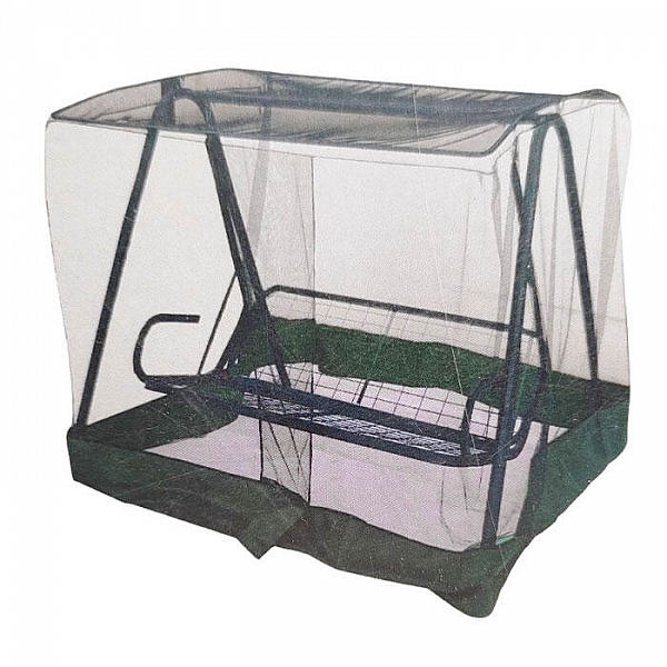 Тент для садовых качелей МебельСад АМС эконом с москитной сеткой универсальный 2200*1450*1750 мм