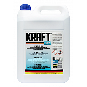 Антифриз Kraft G11 -35°C синий 5 л