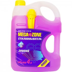 Стеклоомыватель MegaZone Magic зимний -24°С фиолетовый 4 л
