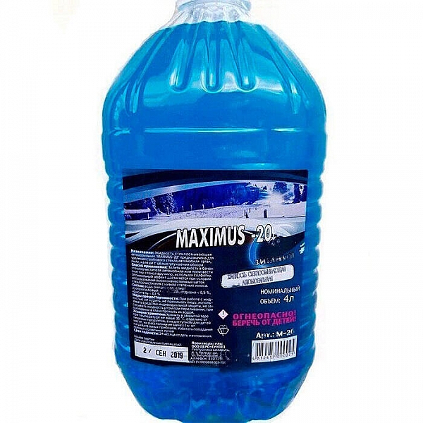 Стеклоомывающая жидкость Maximus-20 M-20 4 л
